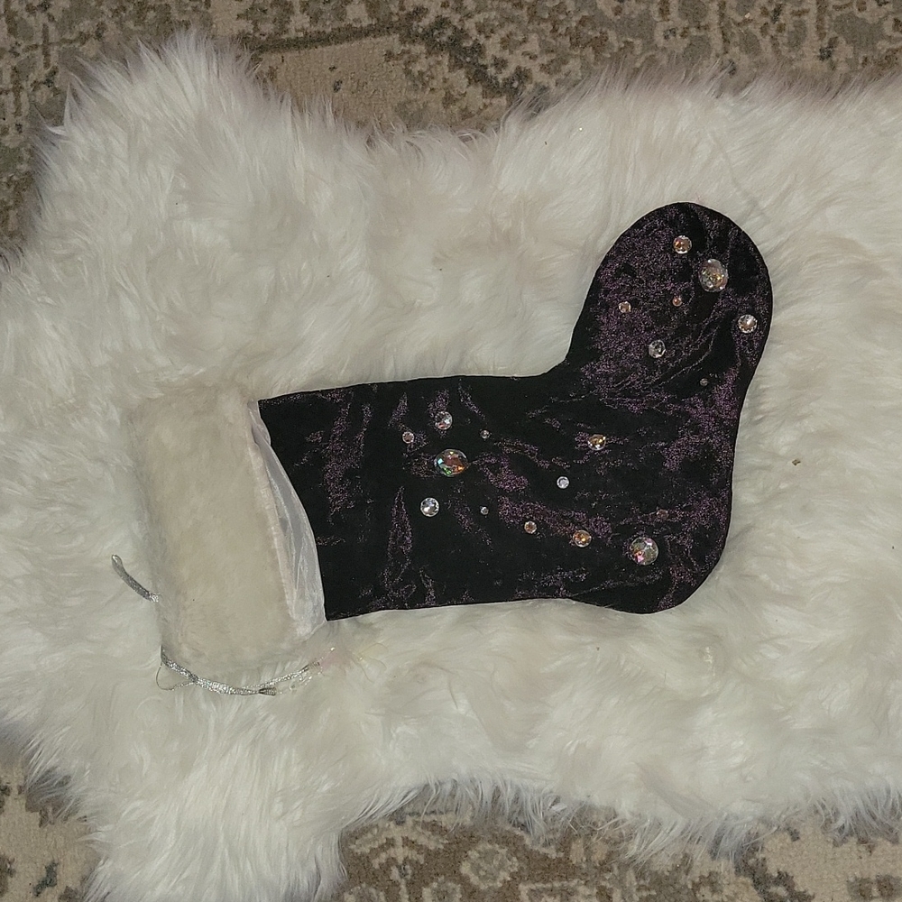 🎅Purple Jeweled Stocking
